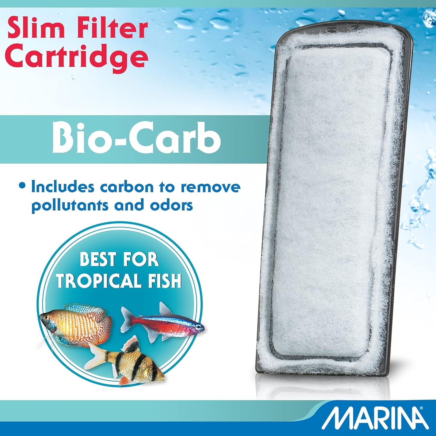 Marina Slim Filter Cartridge 3 Pack Tropical Fish