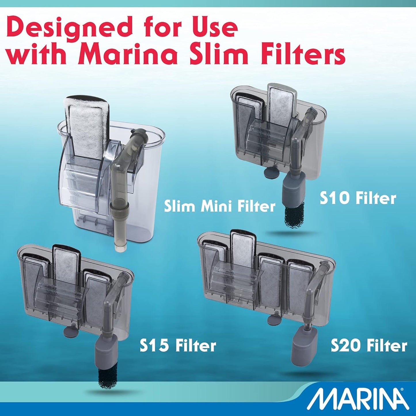 Marina Slim Filter Cartridge 3 Pack Tropical Fish