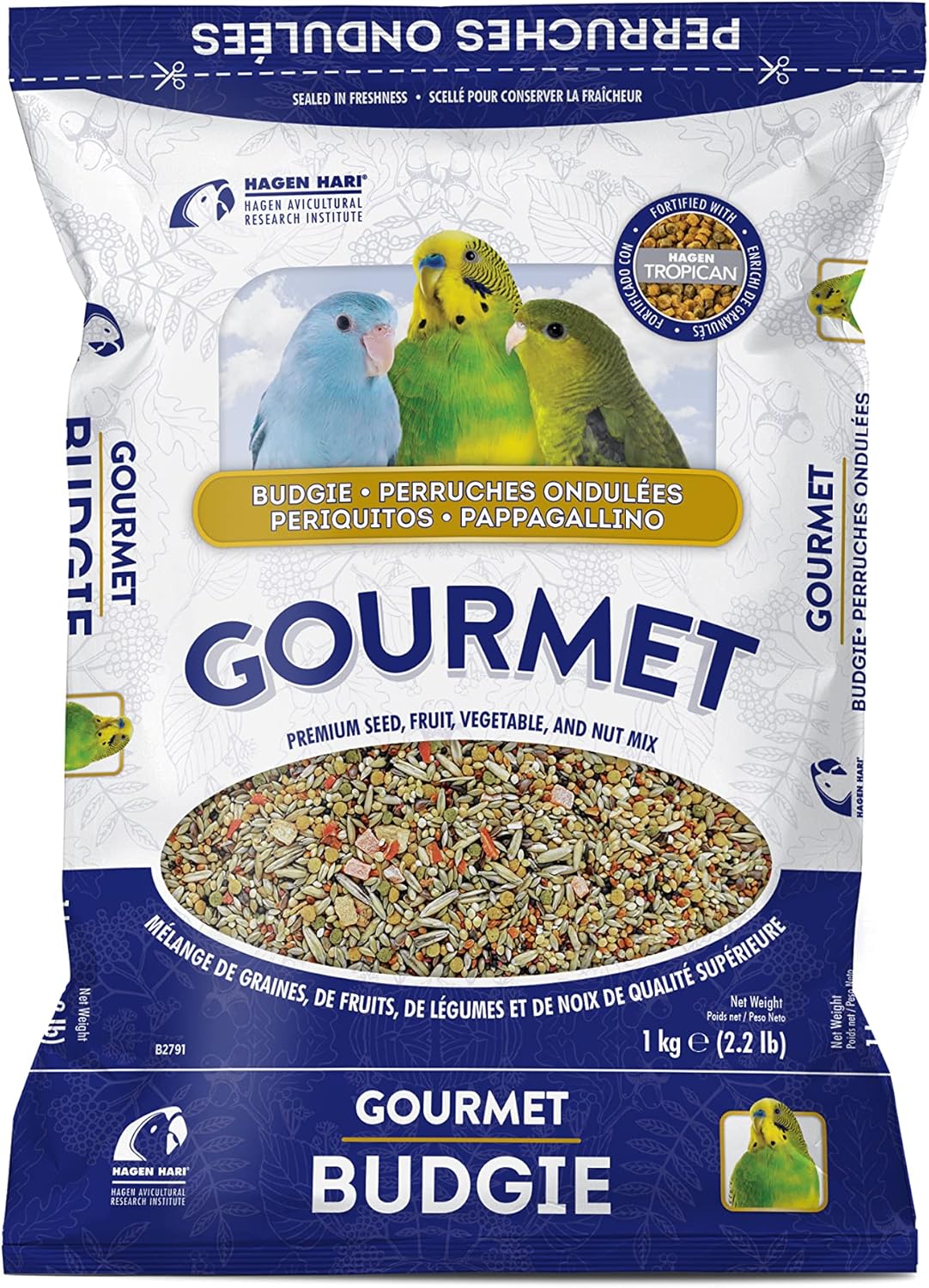 Hari Gourmet Budgie Seed Mix 1kg