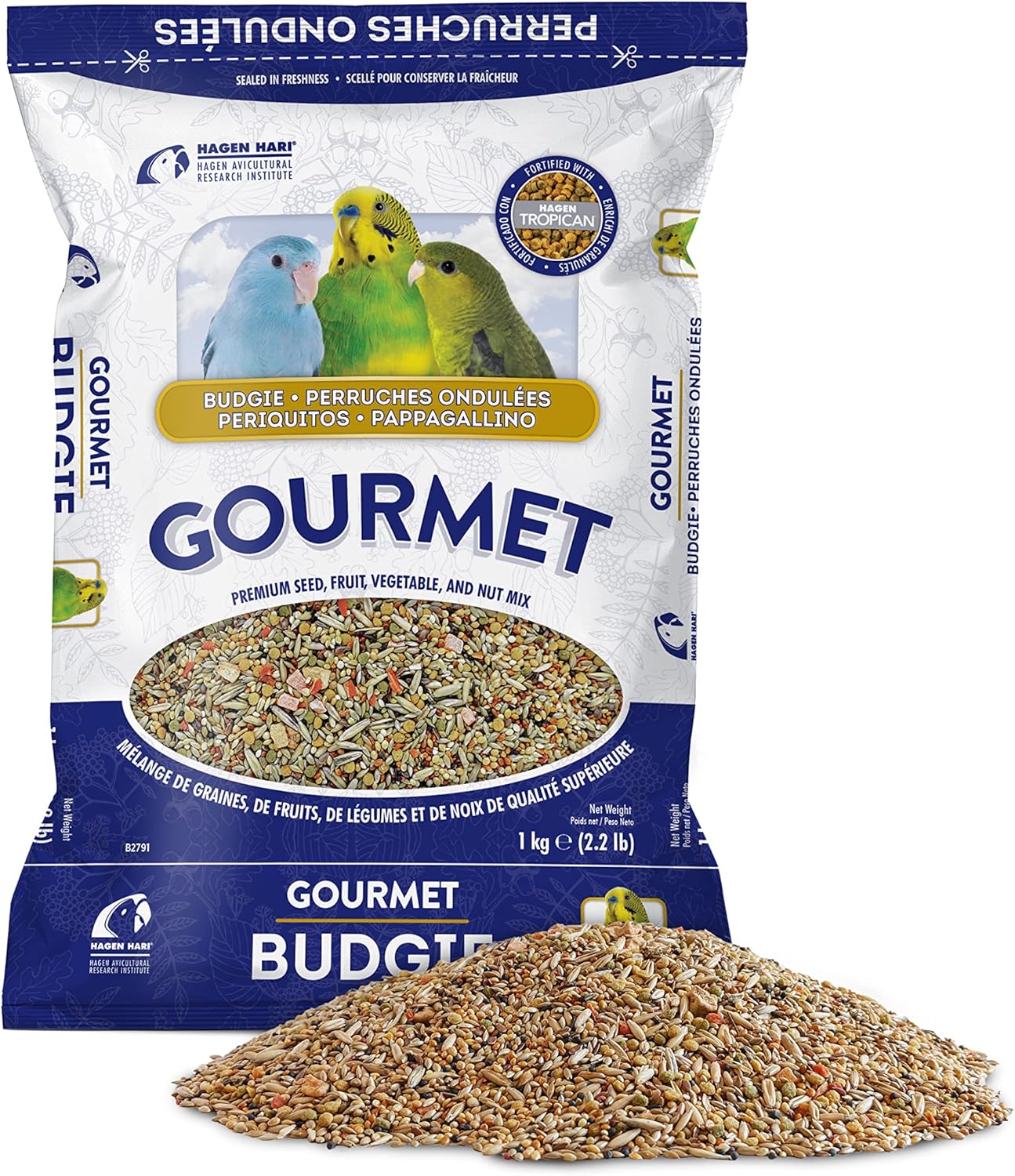 Hari Gourmet Budgie Seed Mix 1kg