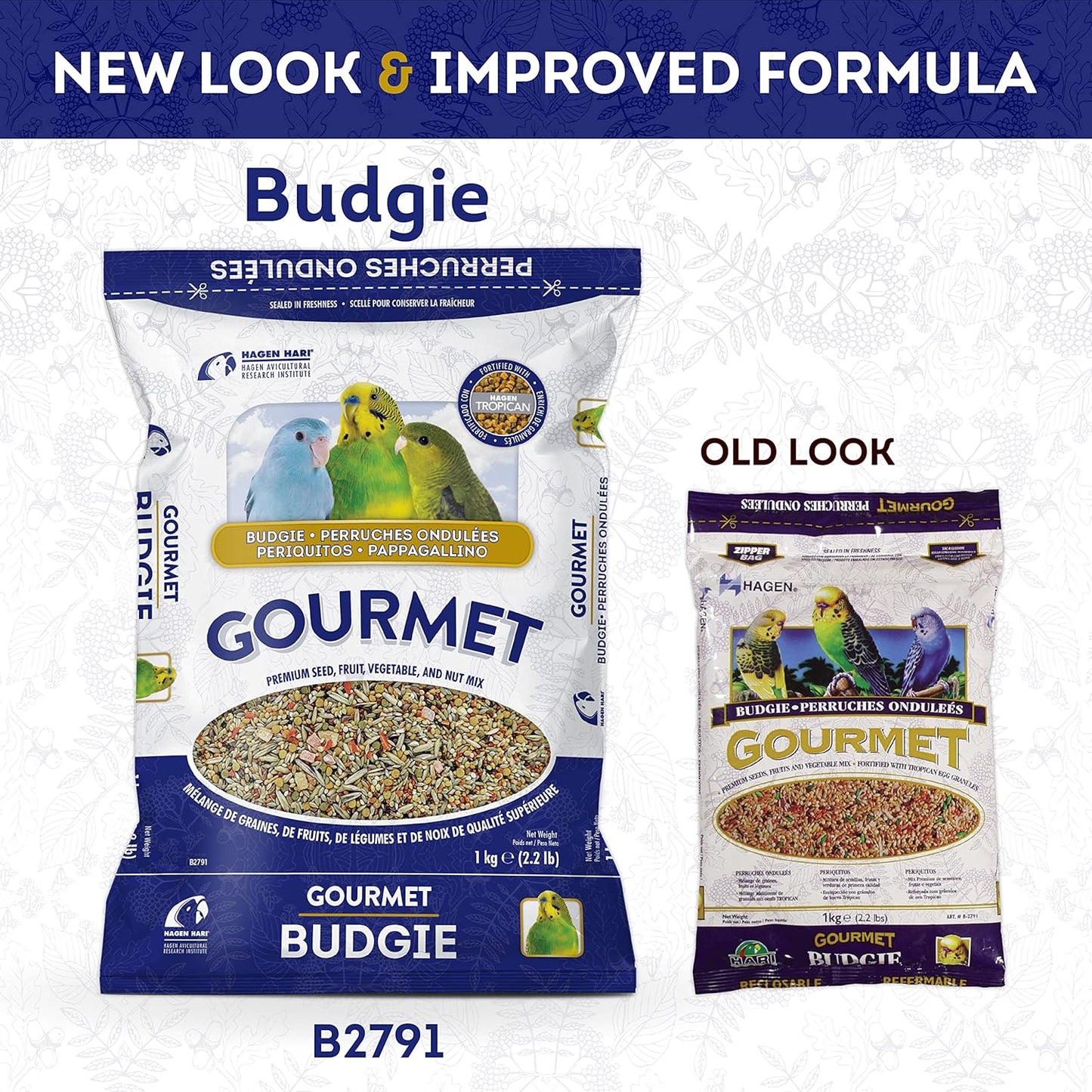 Hari Gourmet Budgie Seed Mix 1kg