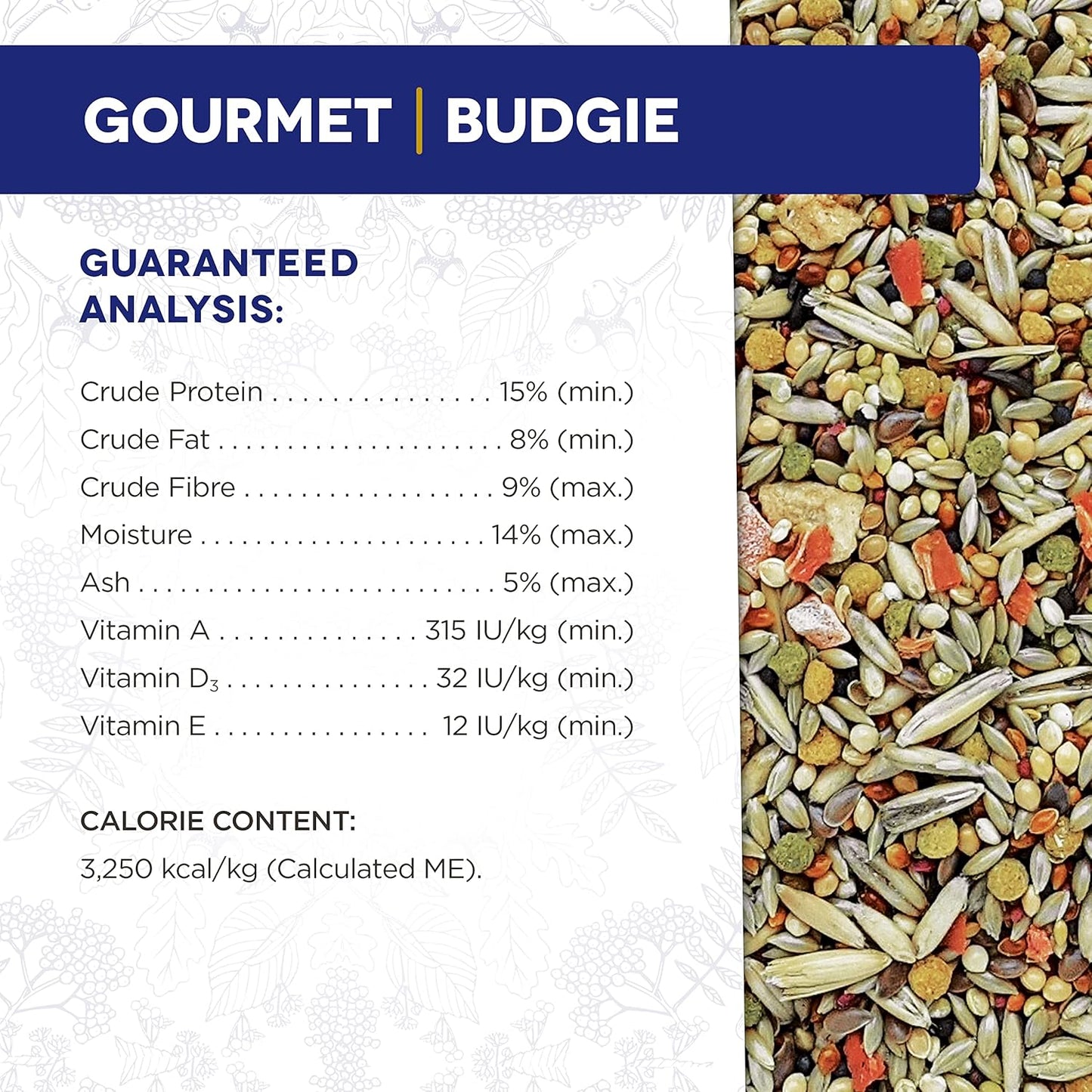 Hari Gourmet Budgie Seed Mix 1kg