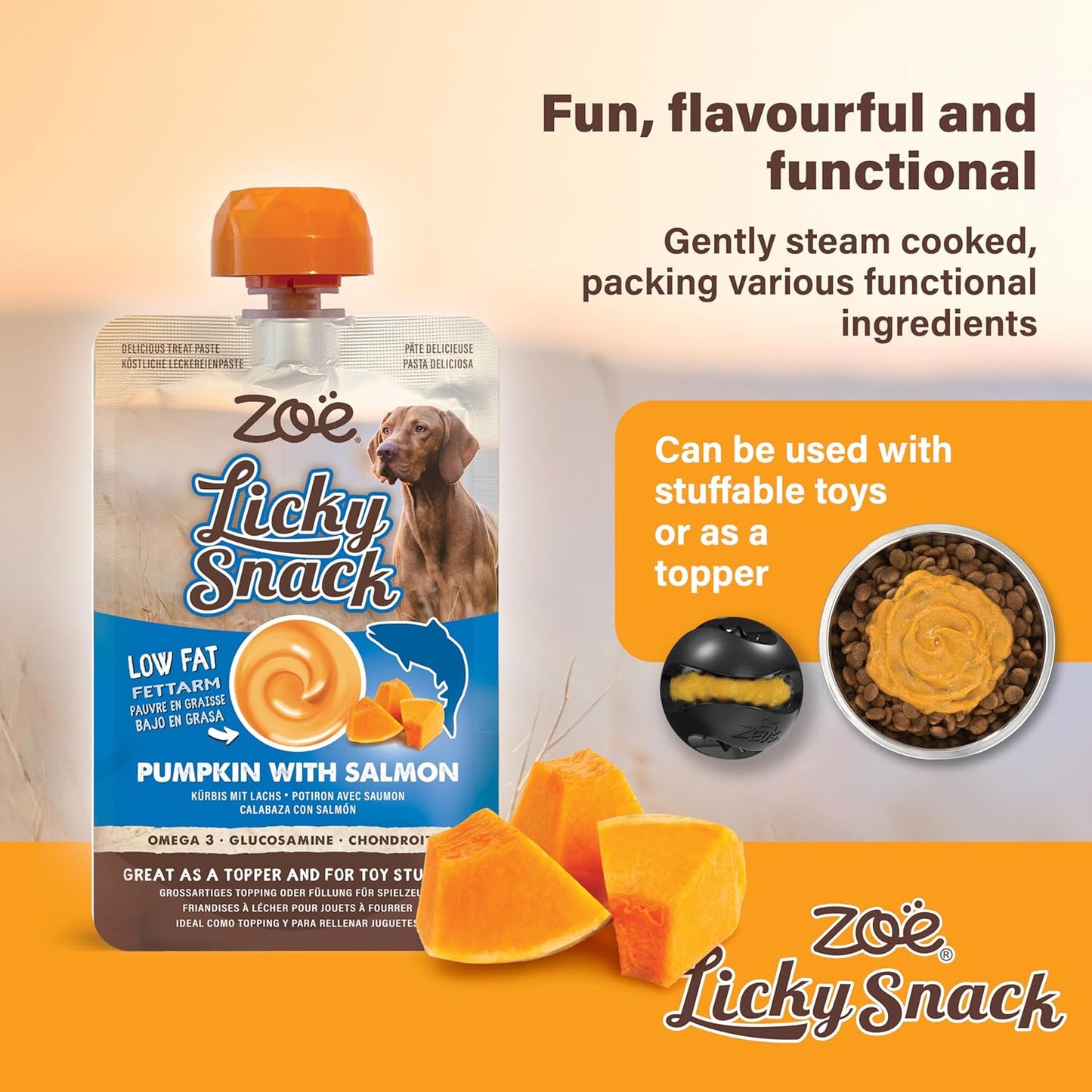 Zoe Licky Snack Pumpkin & Salmon 85g