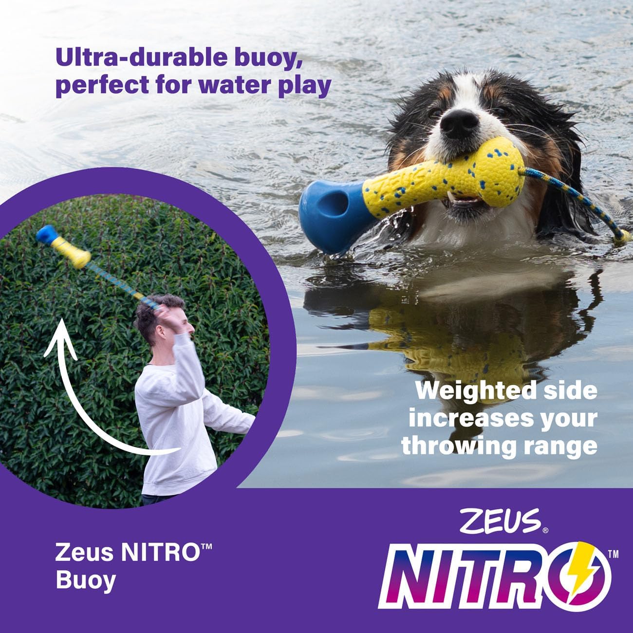 Zeus Nitro Weighted Buoy With Rope 26cm