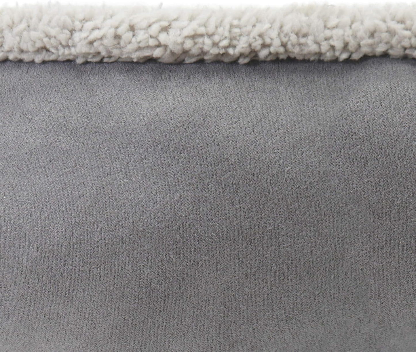 40 Winks Deep Plush Grey Donut Dog Bed 27"