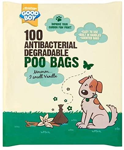 Good Boy Antibacterial Degradable Poo Bags 100 Pack