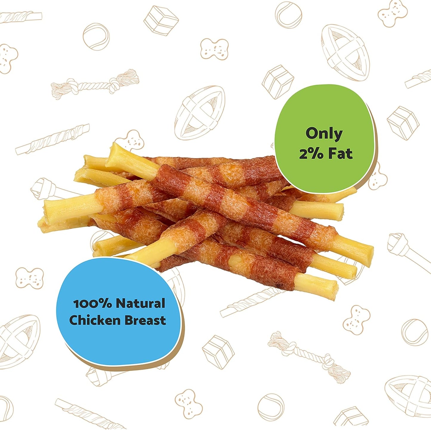 Good Boy Cheesy Chicken Sticks Value Bag 250g