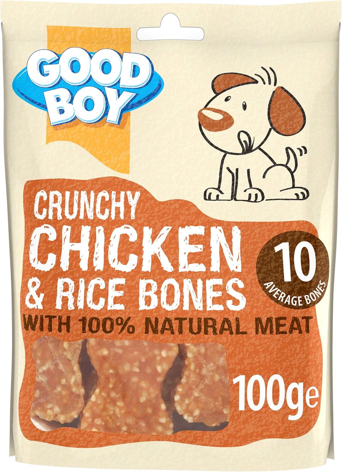 Good Boy Crunchy Chicken & Rice Bones 100g