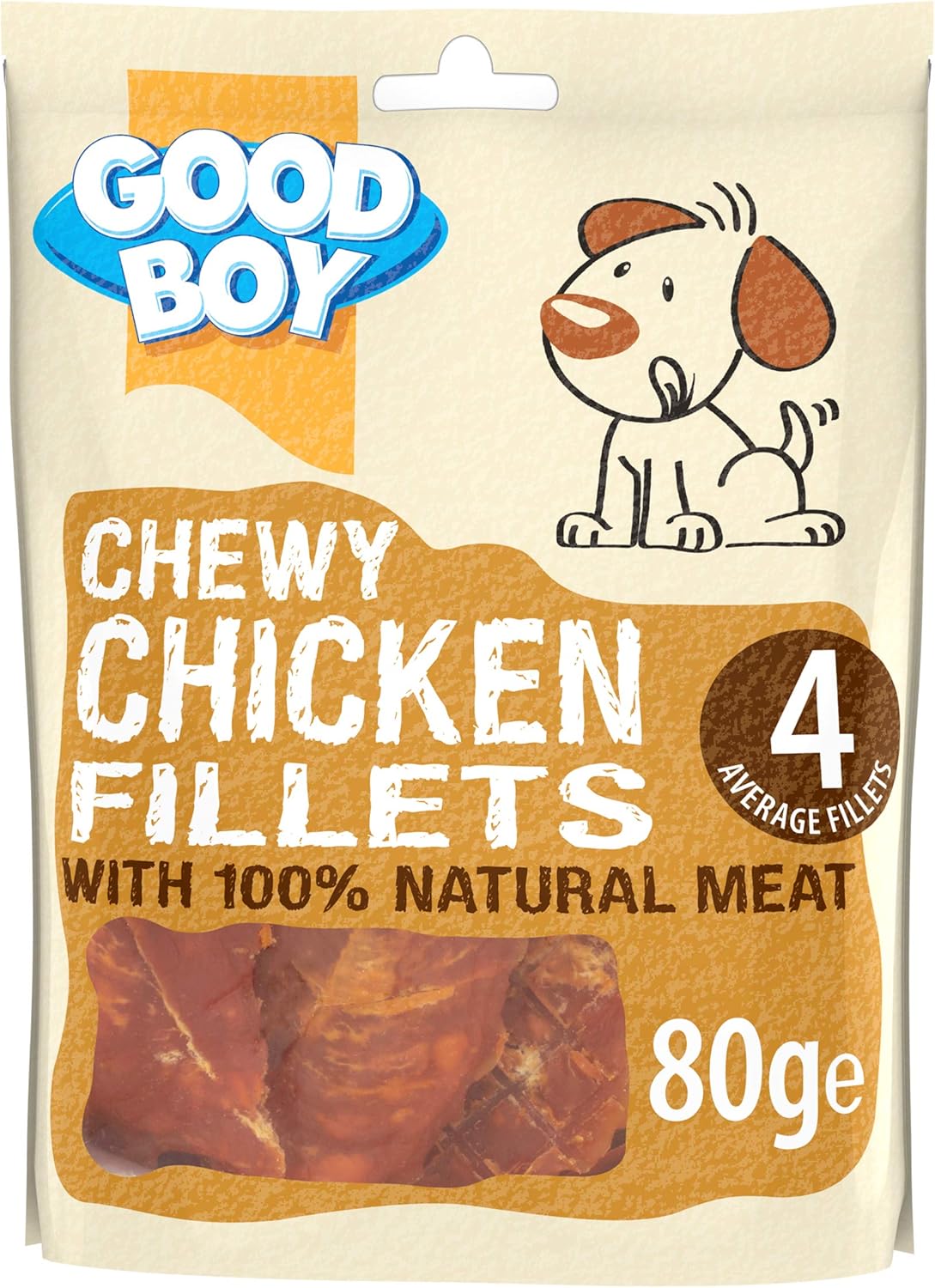 Good Boy Chewy Chicken Fillets 80g