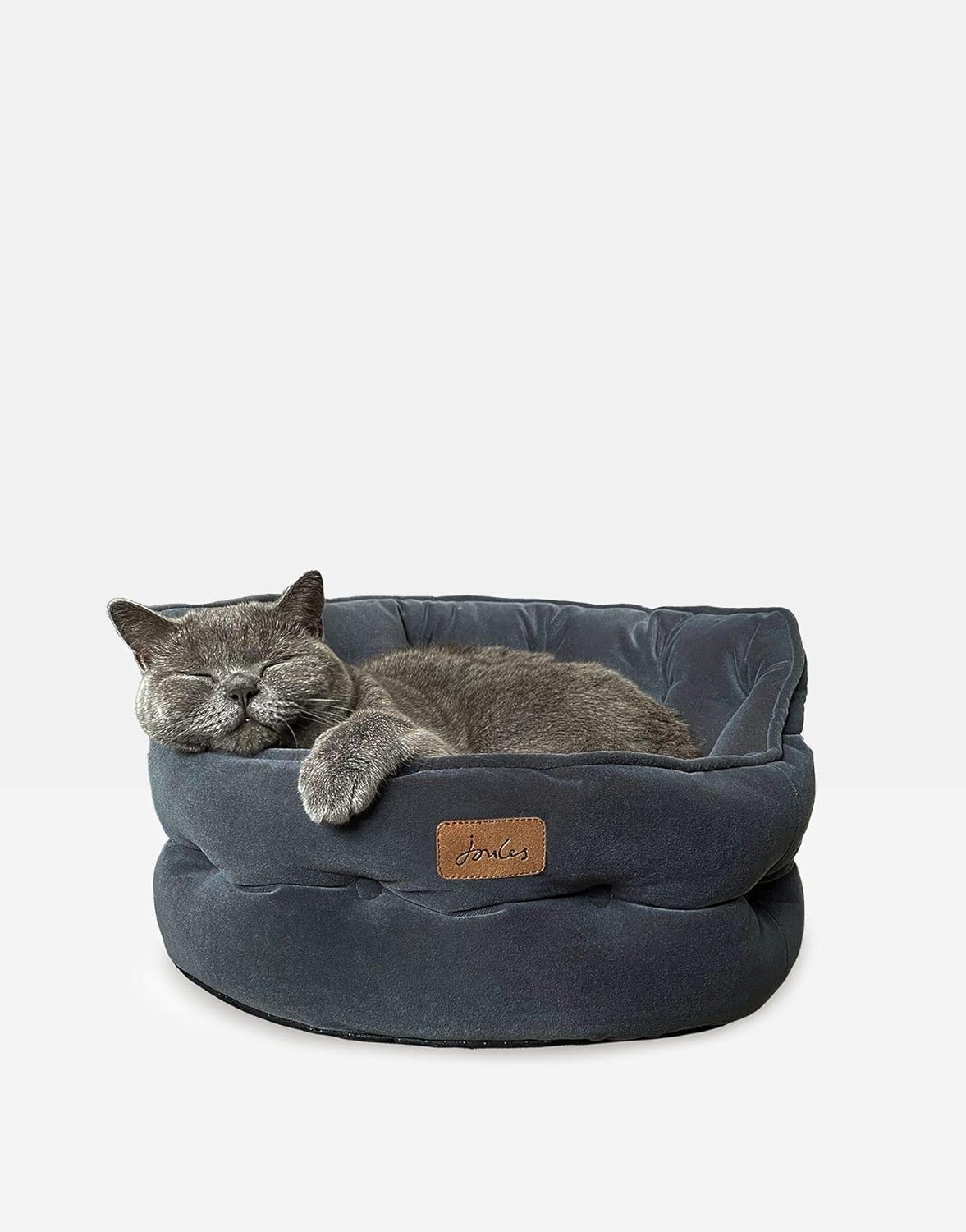 Joules Chesterfield Pet Bed Grey Small