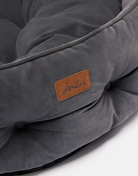 Joules Chesterfield Pet Bed Grey Large