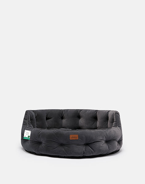 Joules Chesterfield Pet Bed Grey Large