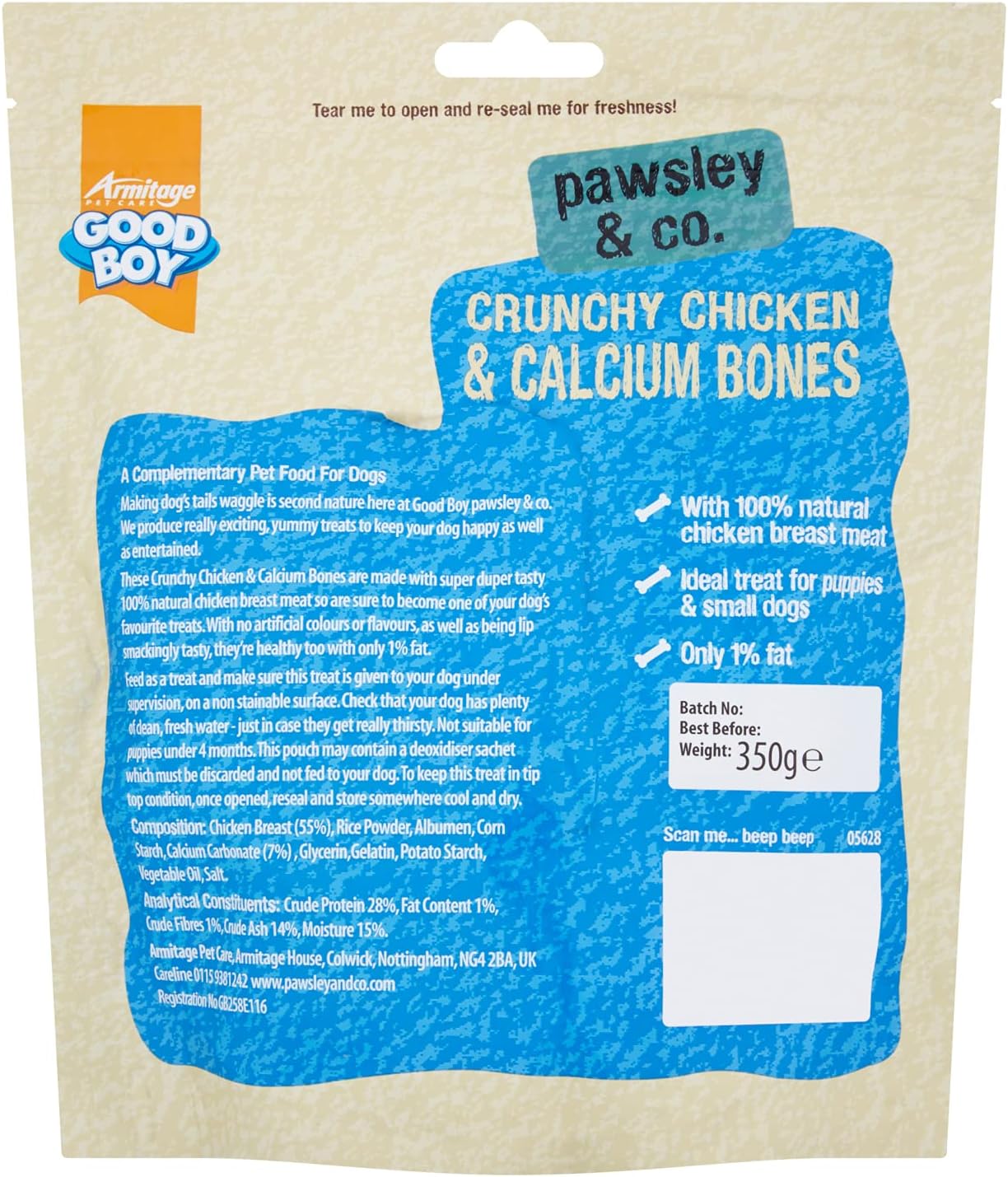 Good Boy Crunchy Chicken Calcium Bones Value Pack 350g