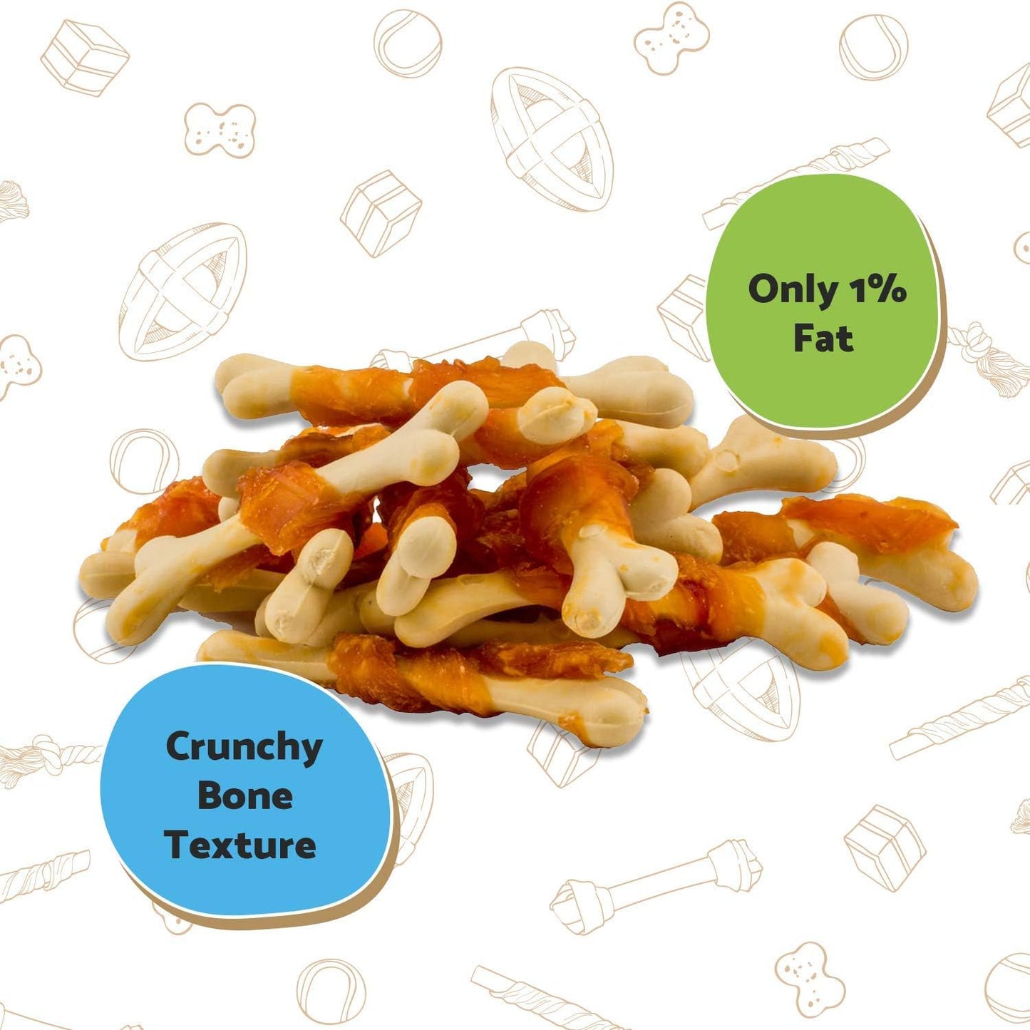 Good Boy Crunchy Chicken Calcium Bones Value Pack 350g
