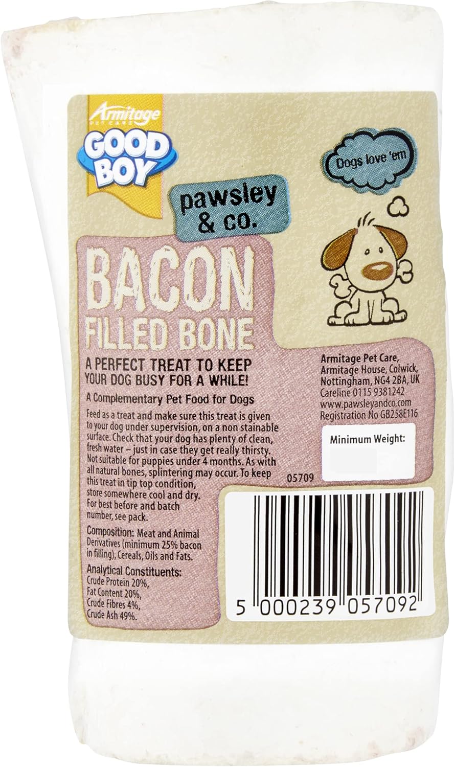 Good Boy Bacon Filled Calcium Bone