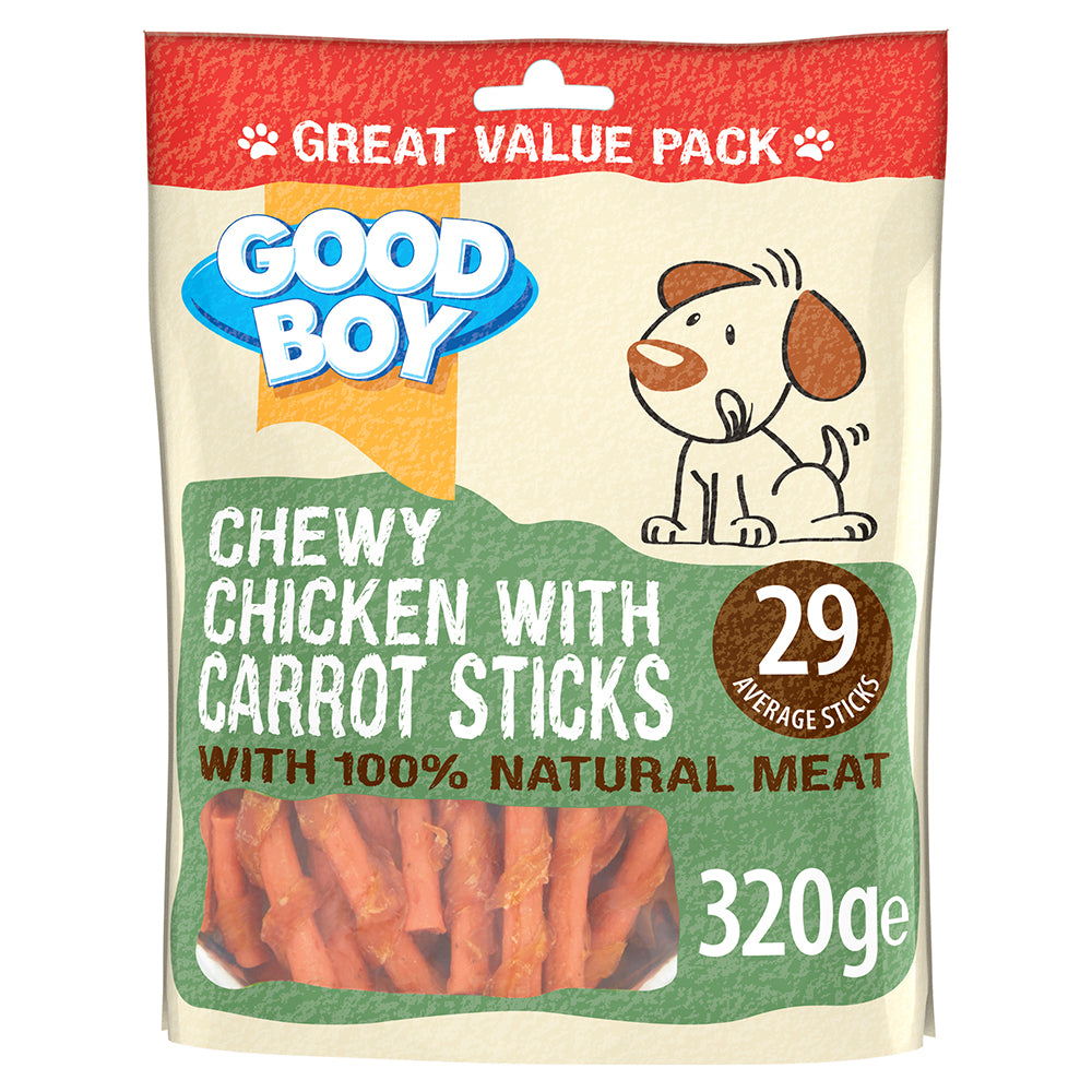 Good Boy Chewy Chicken With Carrot Sticks Value Pack 320g