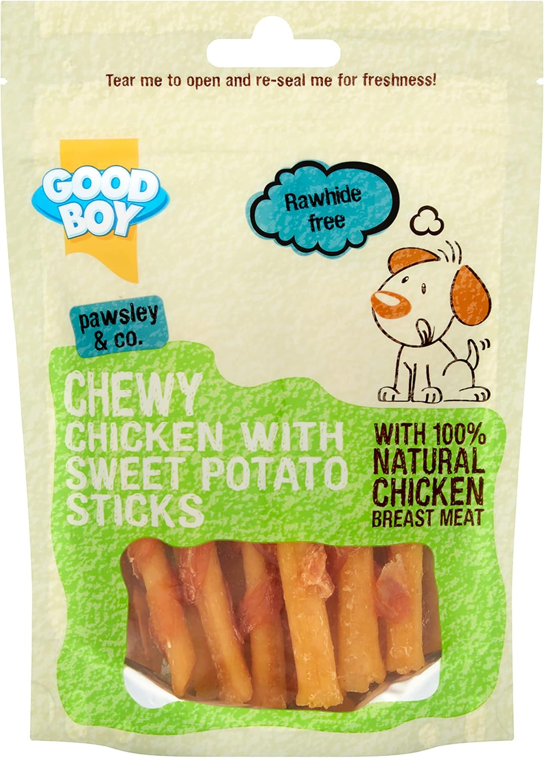 Good Boy Chewy Chicken With Sweet Potato Sticks 90g