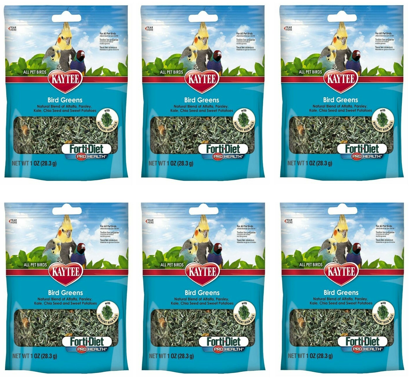 Kaytee Bird Greens Foraging Treats 28g