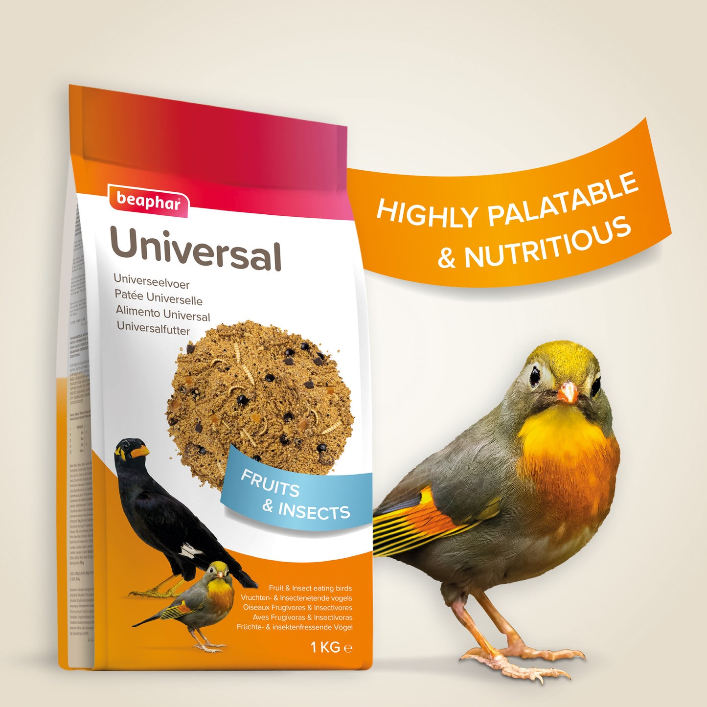 Beaphar Universal Mynah & Softbill Food 1kg