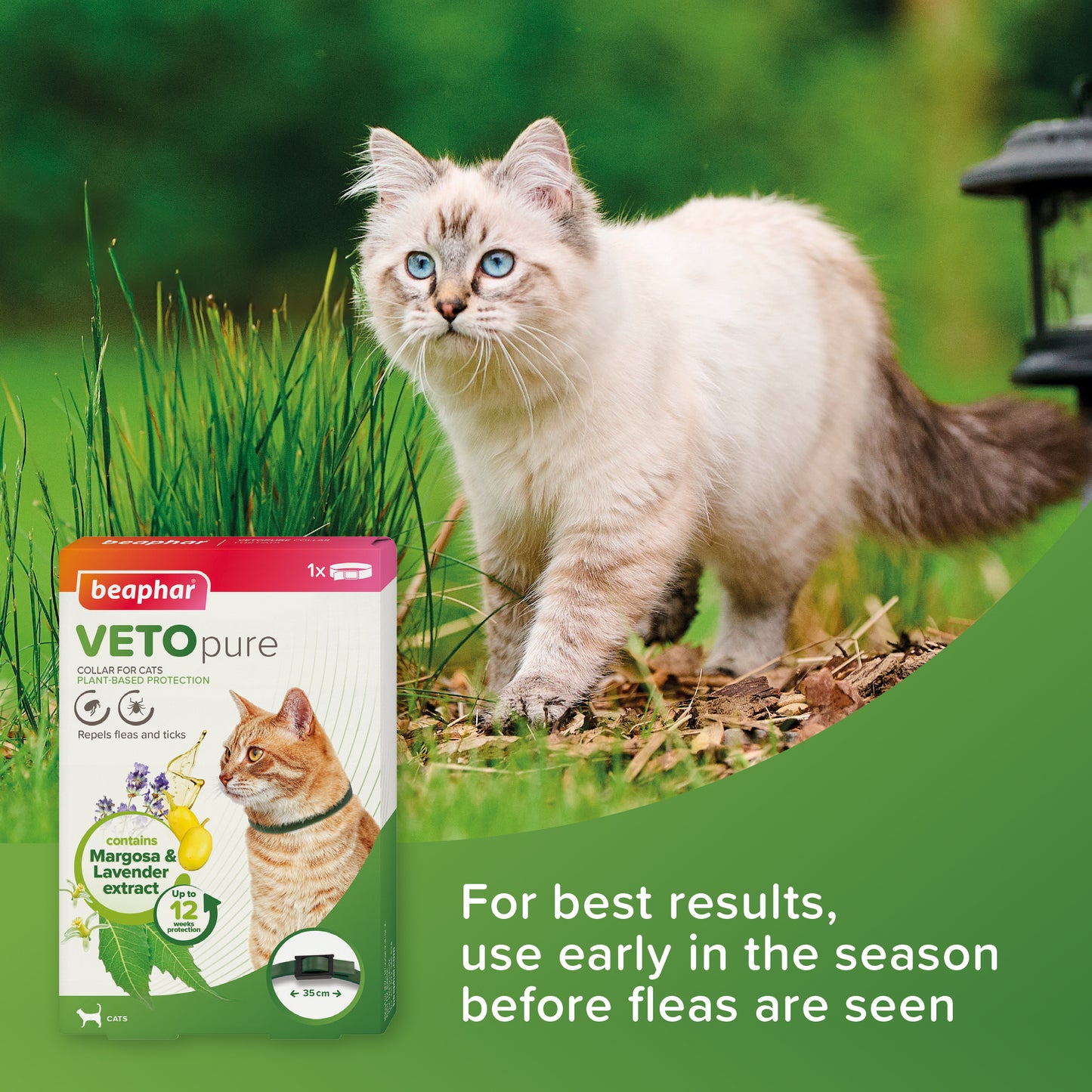 Beaphar Vetopure Green Cat Collar