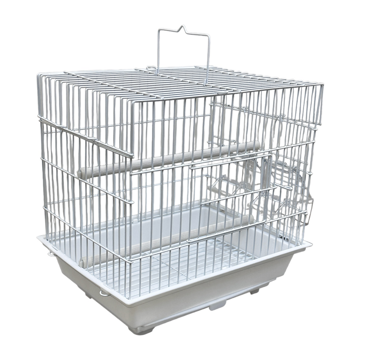 Wundapets Small Bird Travelling Cage White