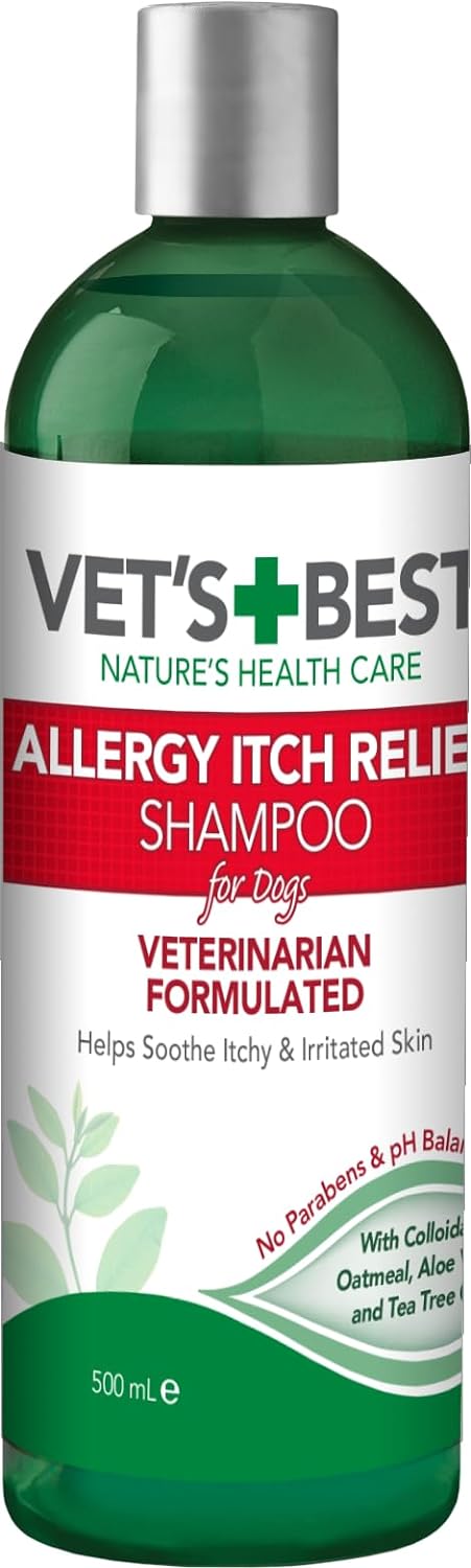 Vets Best Allergy Itch Relief Shampoo For Dogs 500ml