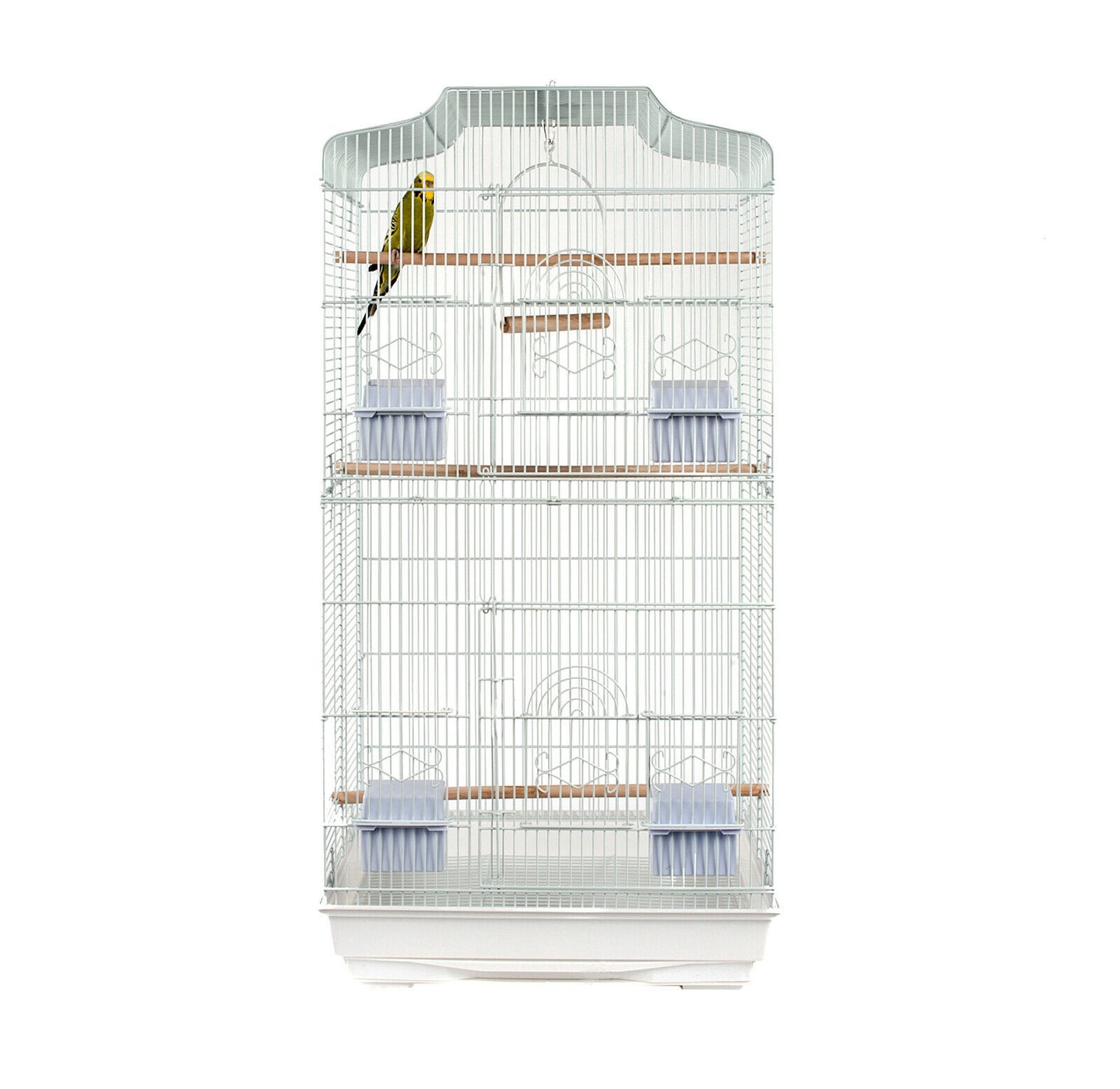 Rainforest Lotus Small Bird Cage White