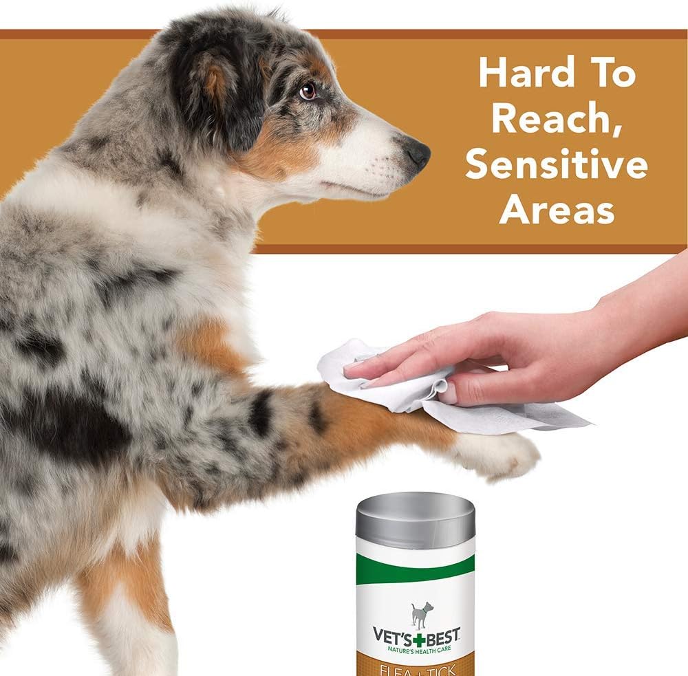 Vets Best Flea & Tick Wipes 50 Tub