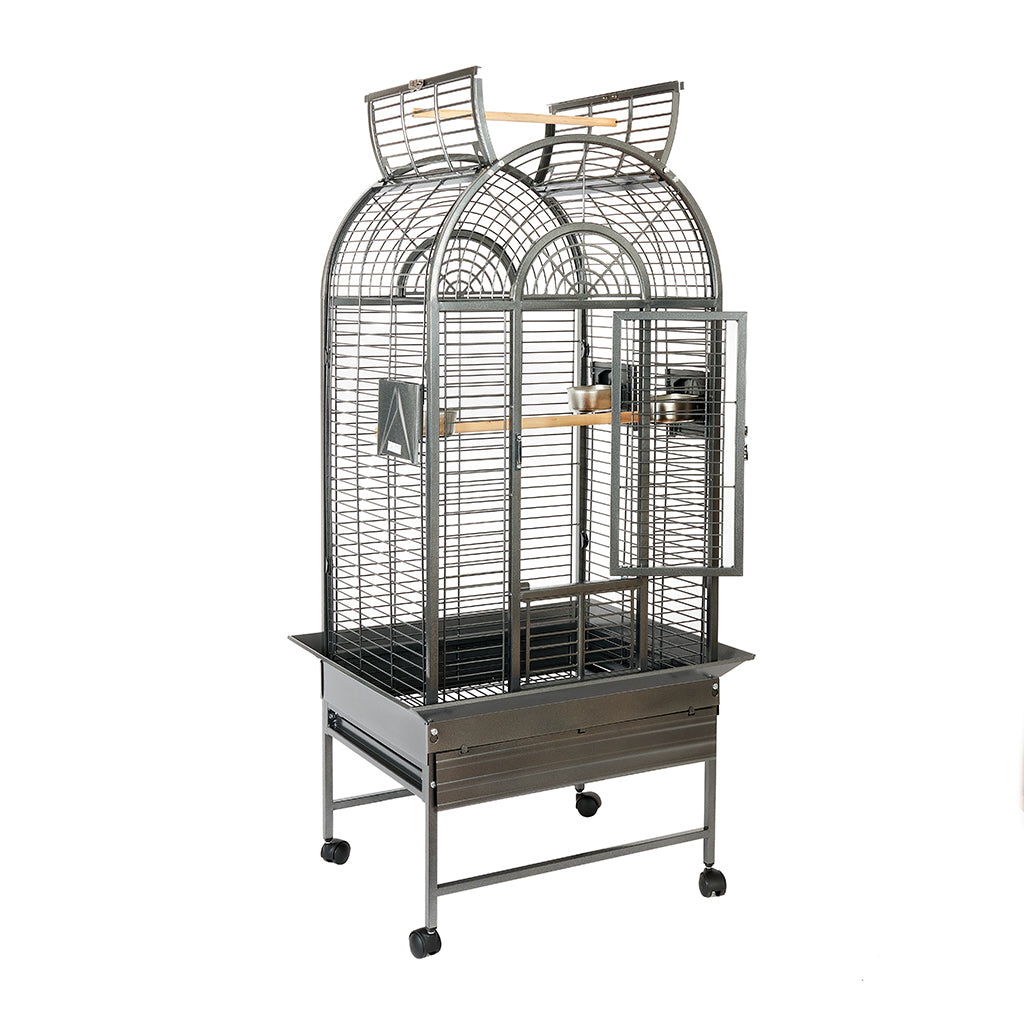 Rainforest Ecuador Large Bird Cage Antique Black