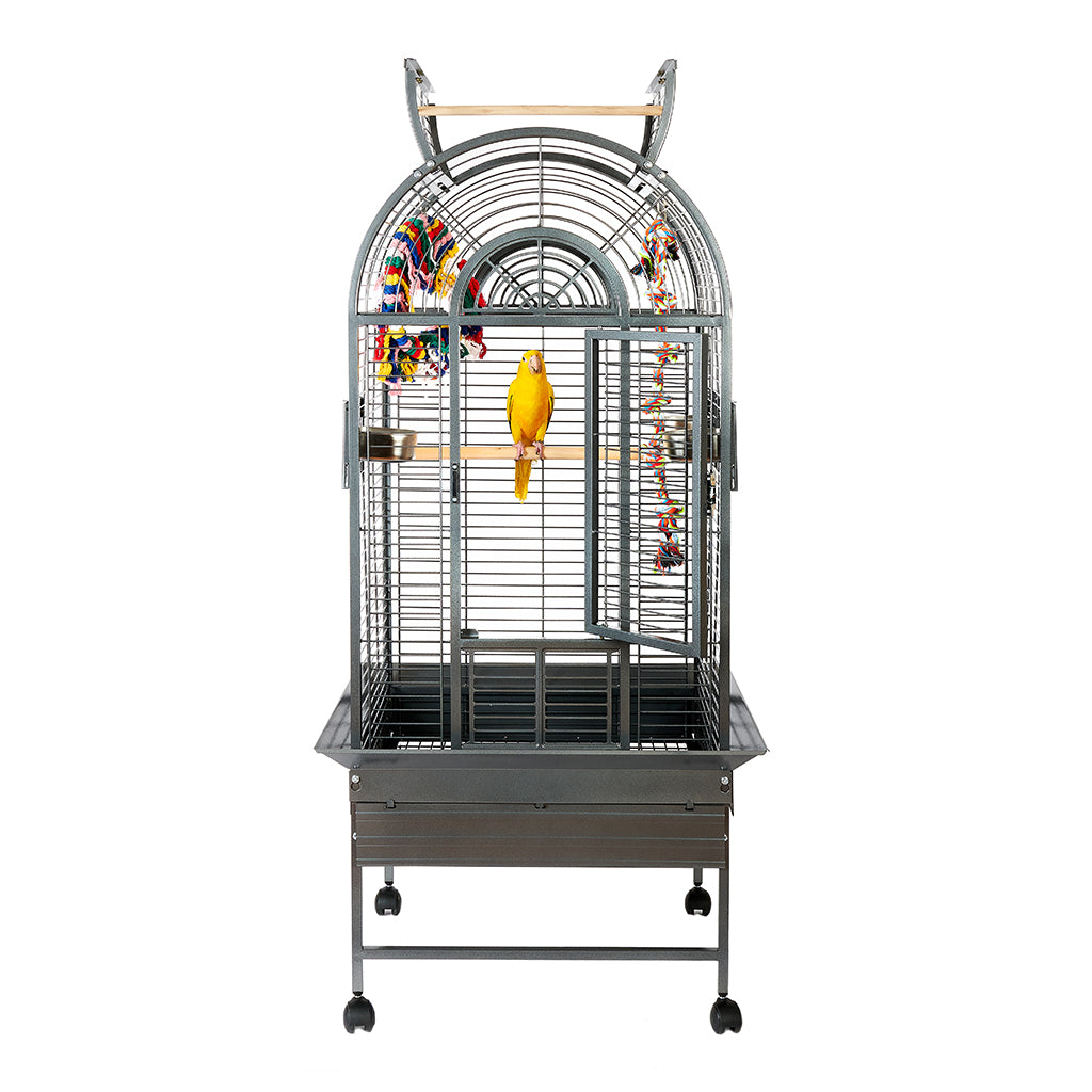 Rainforest Ecuador Large Bird Cage Antique Black