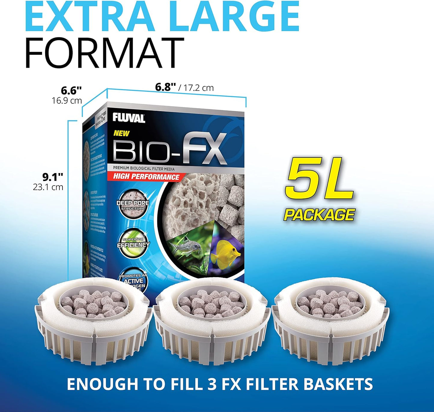 Fluval Bio-FX Filter Media 5Ltr