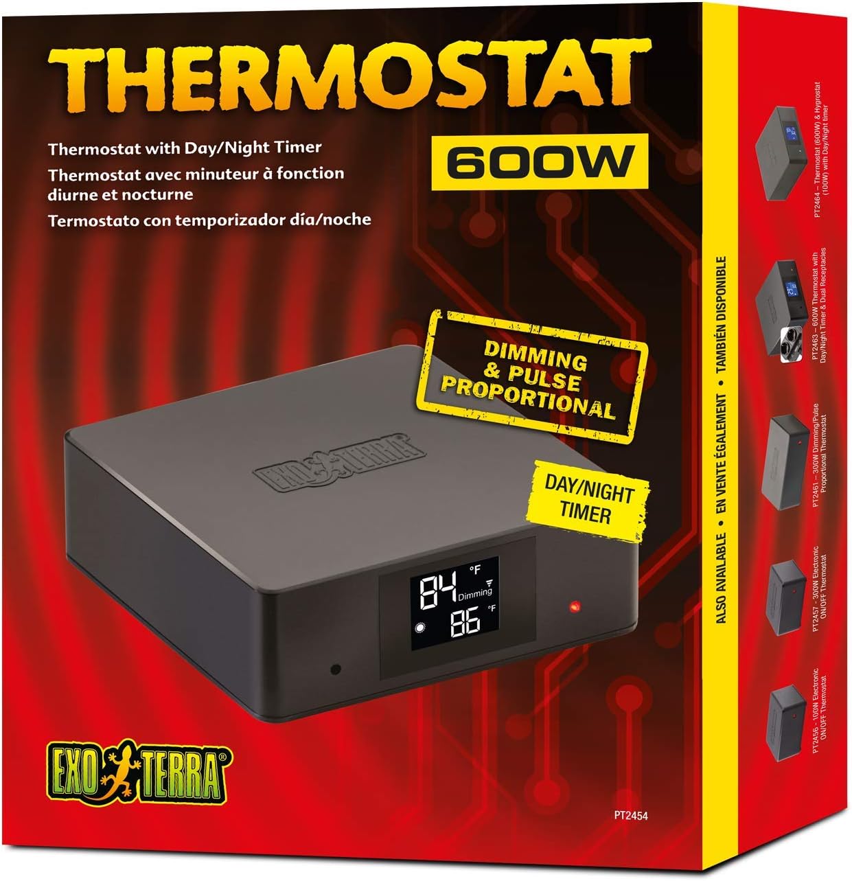 Exo Terra Thermostat 600w Dimming & Pulse Day / Night Timer