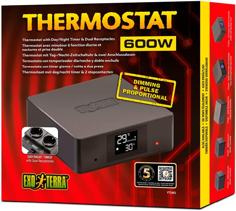 Exo Terra Thermostat 600w Dimming & Pulse Proportional
