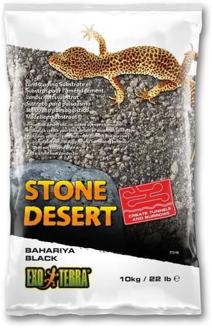 Exo Terra Stone Desert Bahariya Black Substrate 10Kg