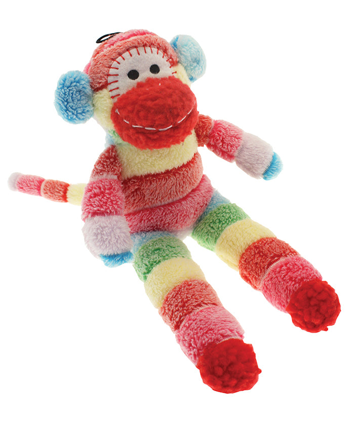 Happypet Sock Monkey Soft Squeaky Dog Toy