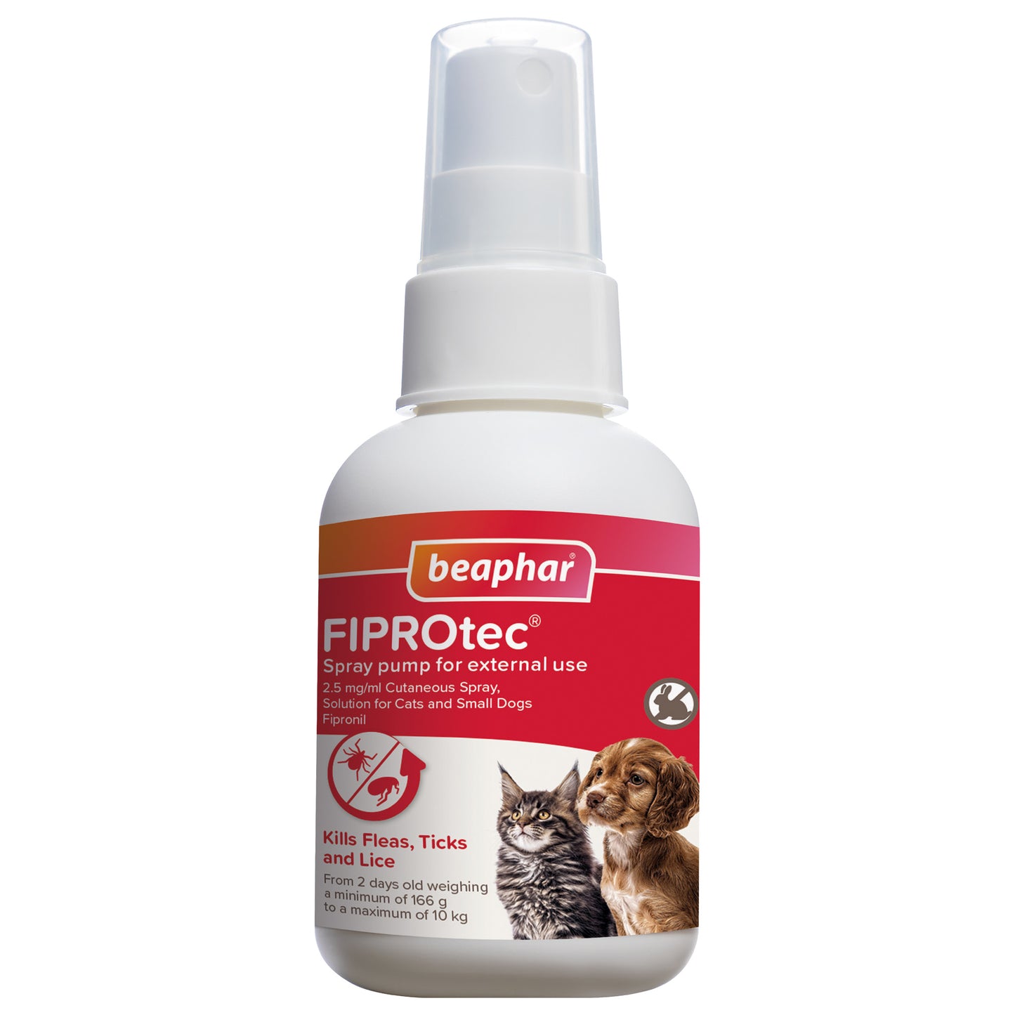 Beaphar Fiprotec Spray Pump 100ml - From 2 Days Old