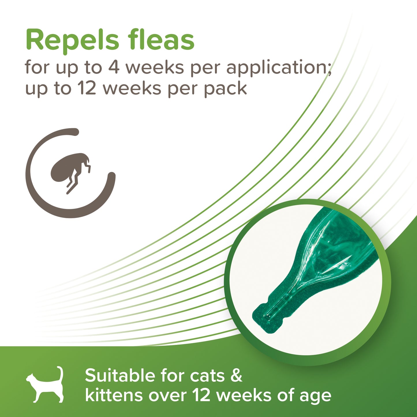 Beaphar VetoPure Cat Spot-On – 12 Week Flea & Tick Treatment, Natural Ingredients