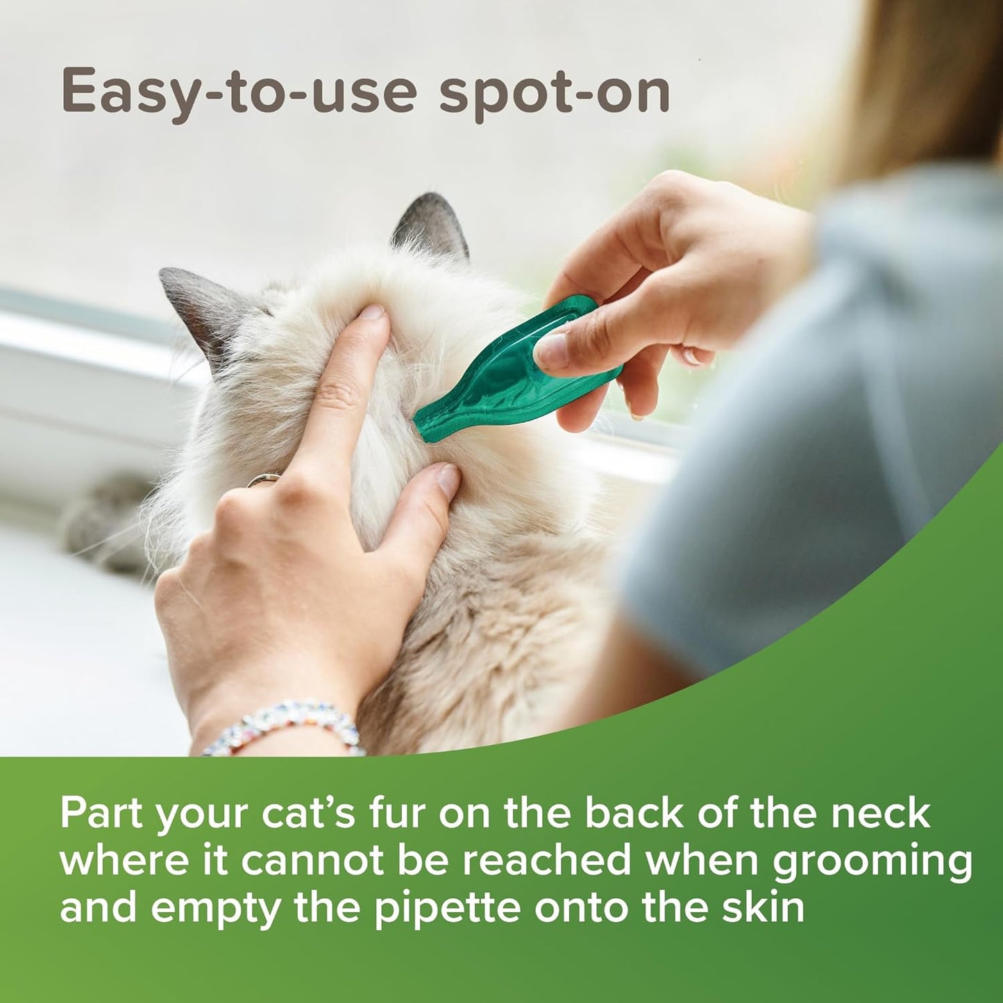 Beaphar VetoPure Cat Spot-On – 24 Week Flea & Tick Treatment, Natural Ingredients