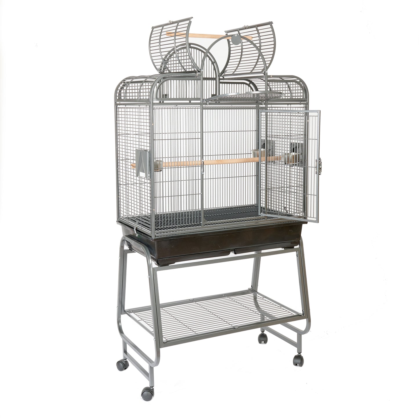 Rainforest Mini Santa Fe Medium Bird Cage Antique Black (2 Boxes)