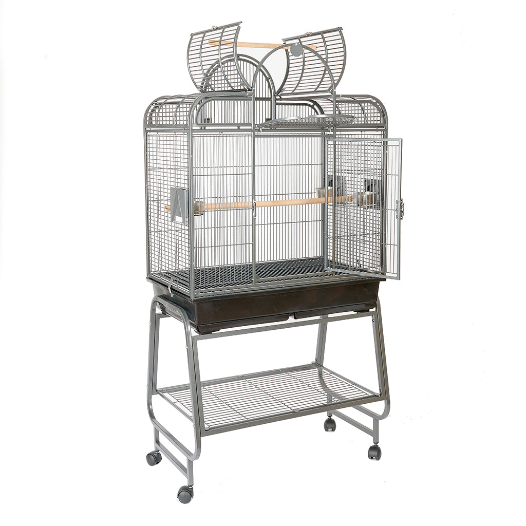 Rainforest Mini Santa Fe Medium Bird Cage Antique Black (2 Boxes)