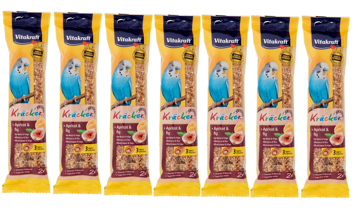 Vitakraft Kracker Budgie Apricot & Fig Stick 2pcs