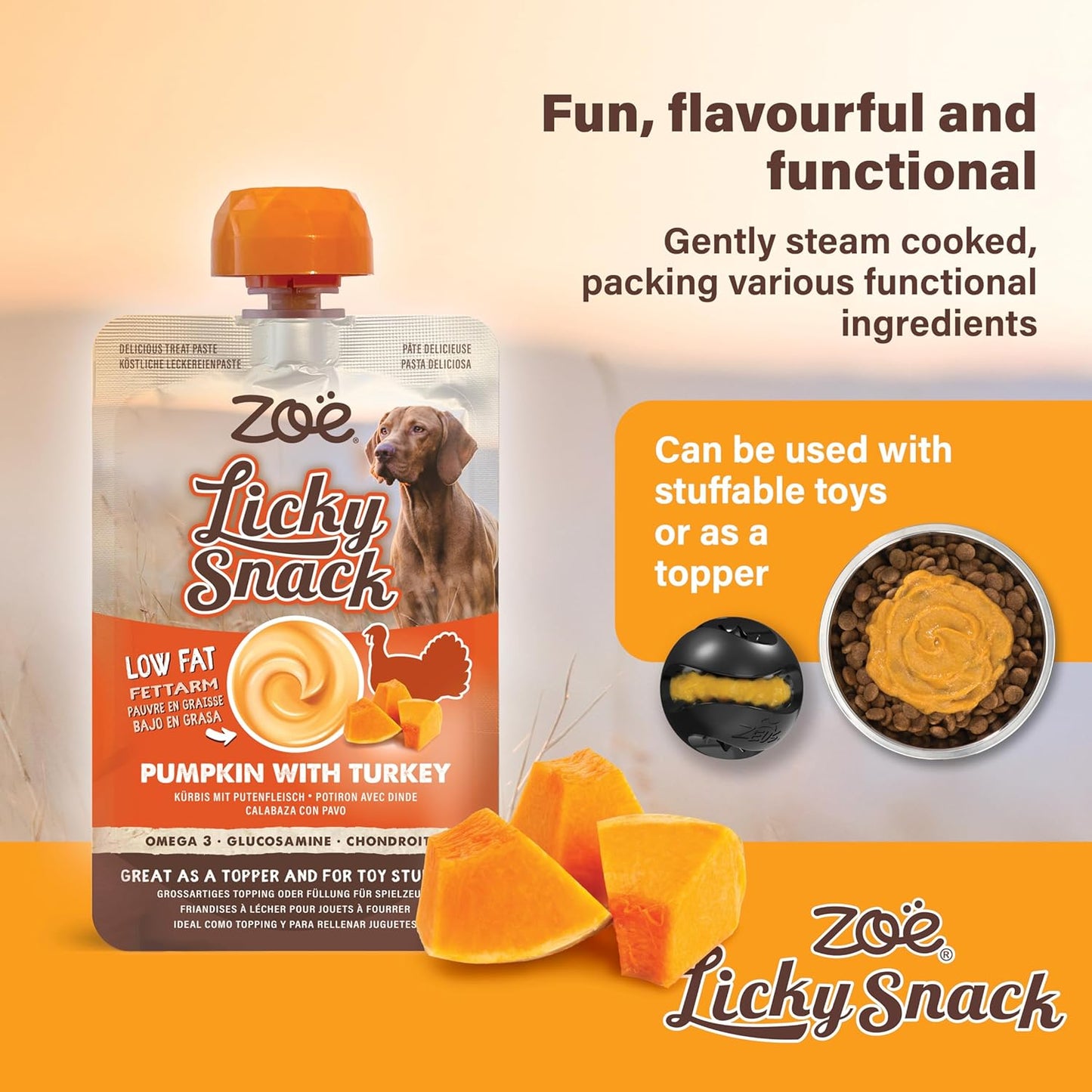 Zoe Licky Snack Pumpkin & Turkey 85g