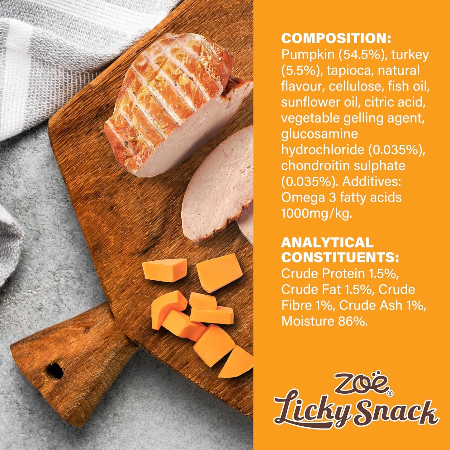 Zoe Licky Snack Pumpkin & Turkey 85g
