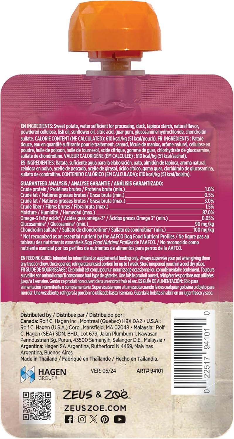 Zoe Licky Snack Sweet Potato With Duck 85g