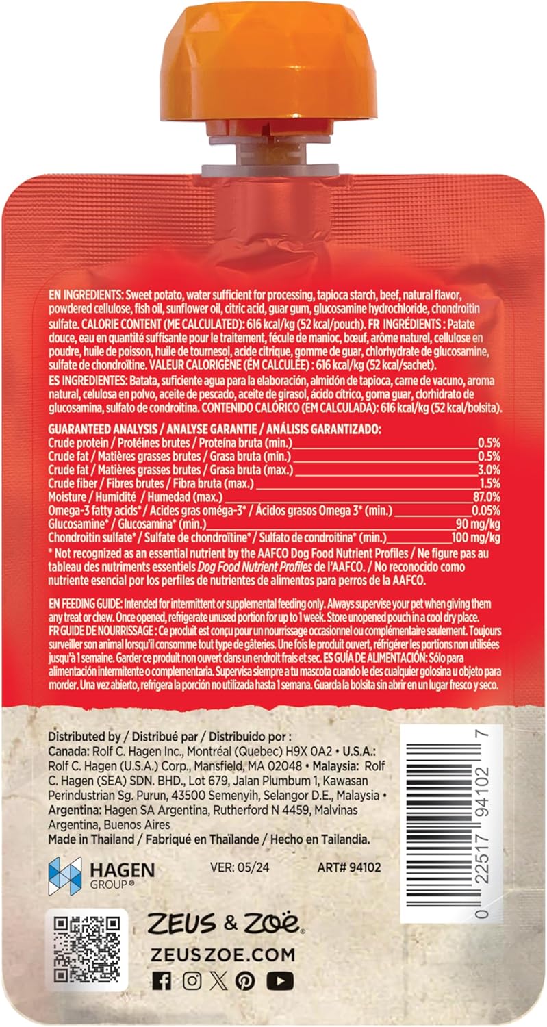 Zoe Licky Snack Sweet Potato & Beef 85g