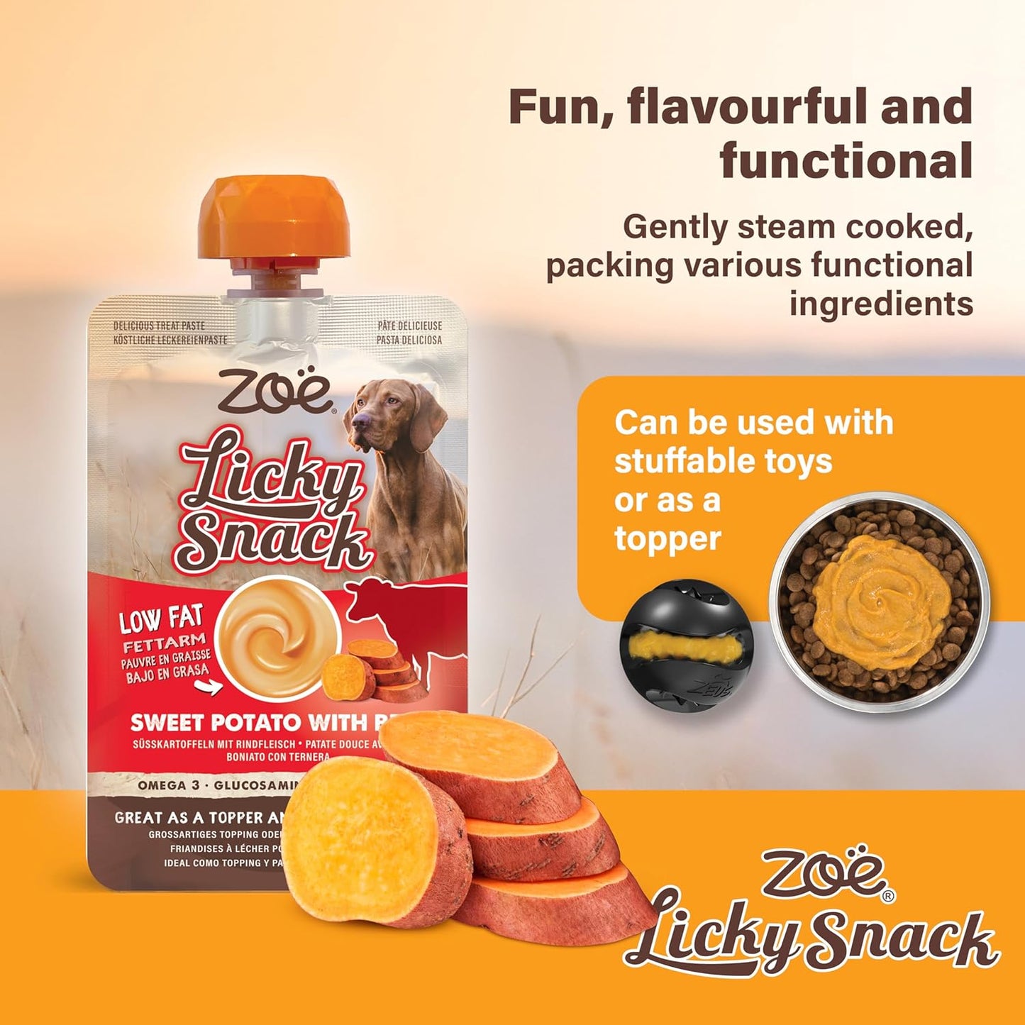 Zoe Licky Snack Sweet Potato & Beef 85g