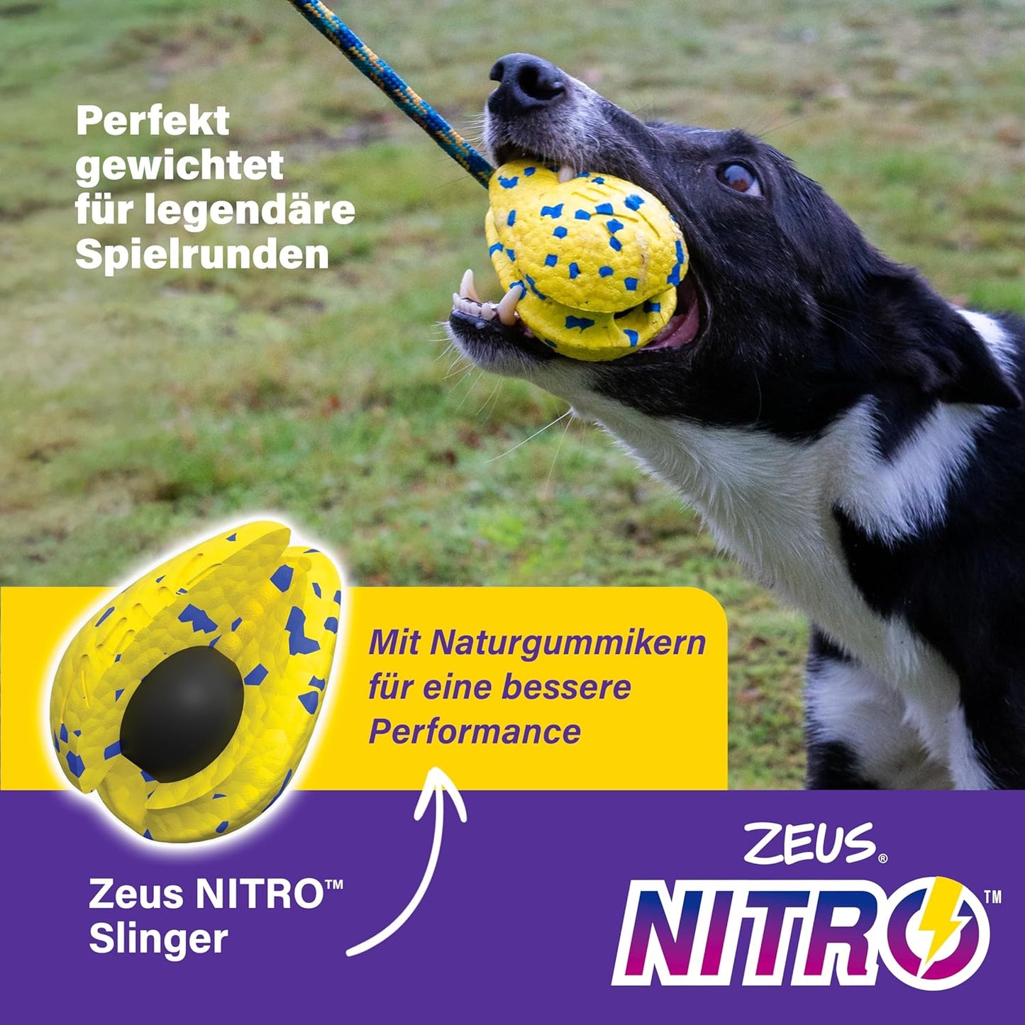 Zeus Nitro Weighted Slinger With Rope 9.2cm