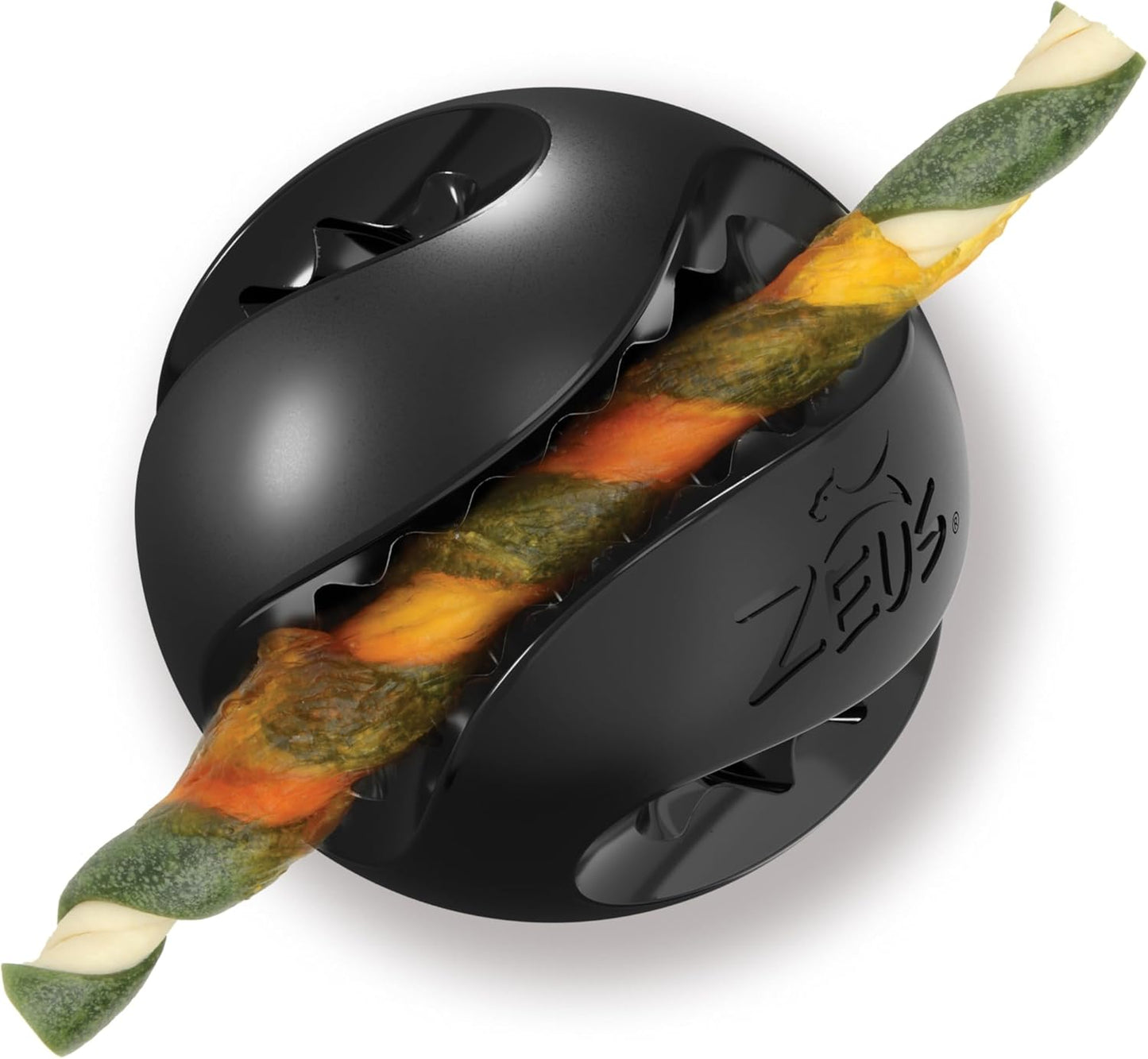 Zeus Chew Chasers Treat Ball Black 7.5cm