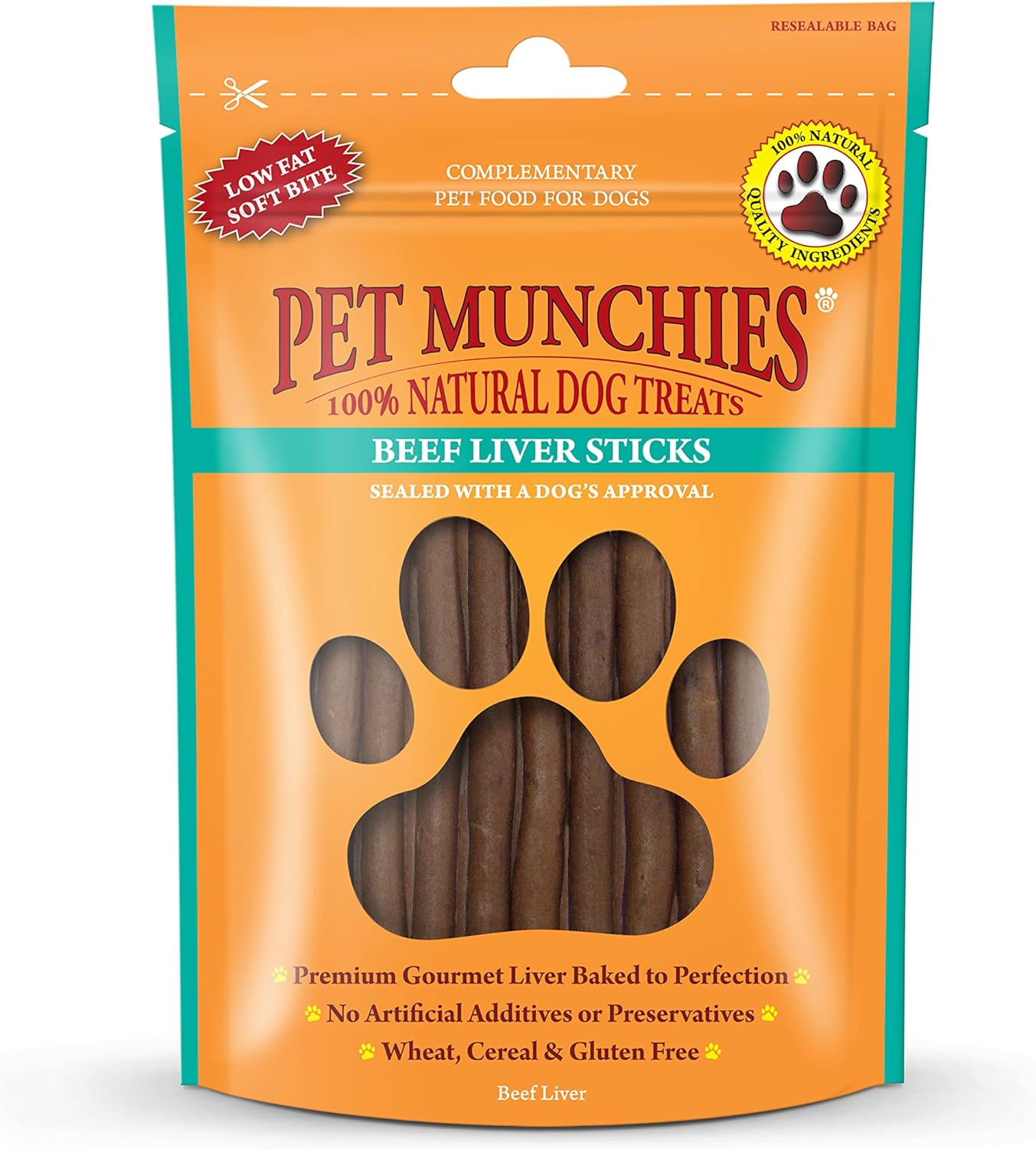 Pet Munchies Beef & Liver Sticks 90g