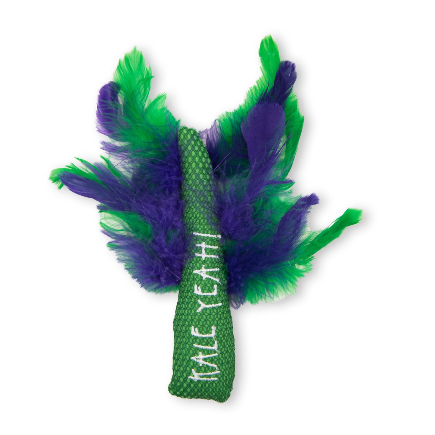 Catstages Krazy Kale Multi Textured Cat Crinkle Feather Toy